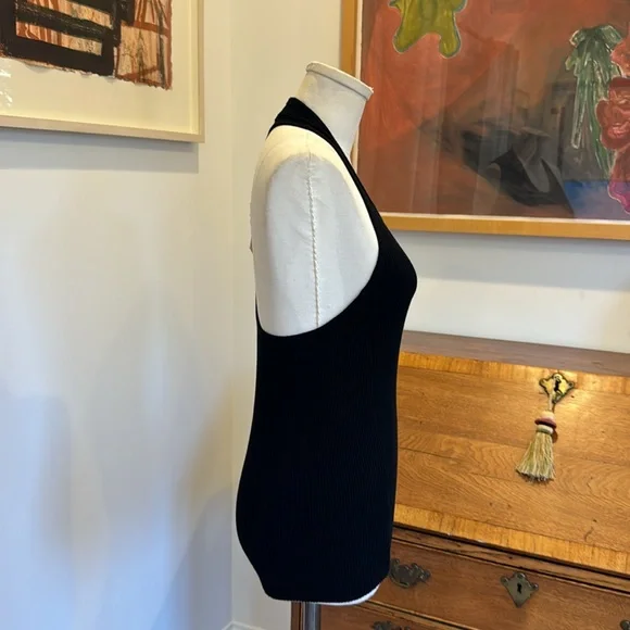 トップス Helmut Lang Asymmetry tank top Helmut Lang 2003 Deconstructed Tank Top with Extended Hem